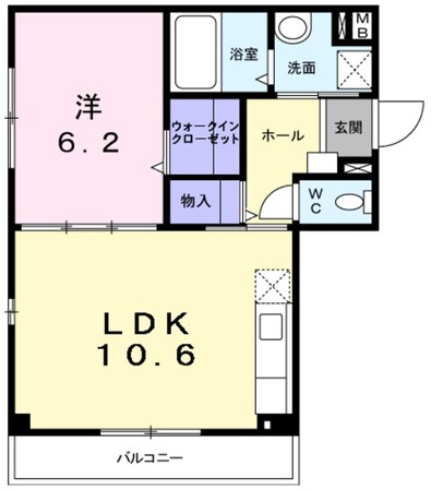 ユーヴェSⅡの物件間取画像